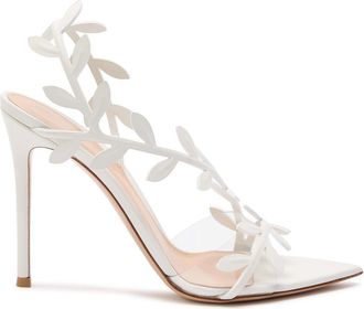 Gianvito Rossi Flavia 105 Embellished Sandals - White - 36 (IT36 / UK3)
