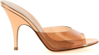 Gianvito Rossi Sofia Mule - female - Gianvito Rossi - Heeled Mules - Orange - 8 UK - Shoes