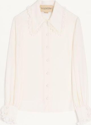 Valentino Camicia In Crepe De Chine Donna AVORIO 36