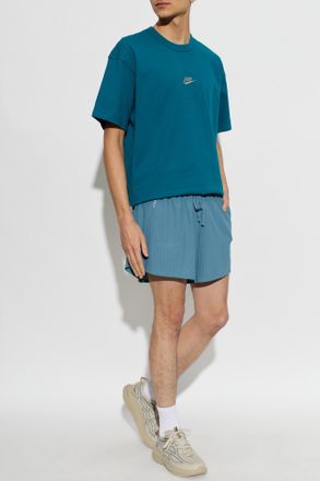 Nike Oversized Embroidered Logo T-shirt, Mens, Green