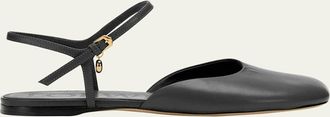 Loewe Toy Ankle-Strap Ballerina Flats