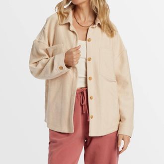 Billabong Everytime Shacket In Dove