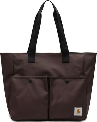Carhartt Work in Progress logo-patch tote bag - Brown