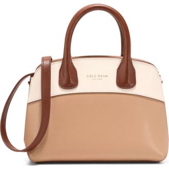 Cole Haan The Lady Small Satchel Bag in Tuscan Sand Ivory /Cuoio at Nordstrom Rack