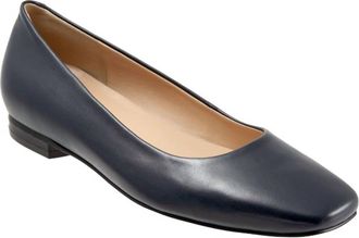 Trotters Womens Honor Flat Shoes In Navy/black