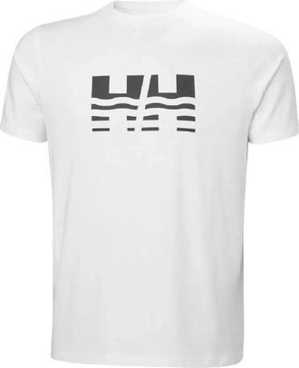 Helly Hansen Trainings T-shirt - Heren - Sportshirts - Wit - L - Katoen - Fitness