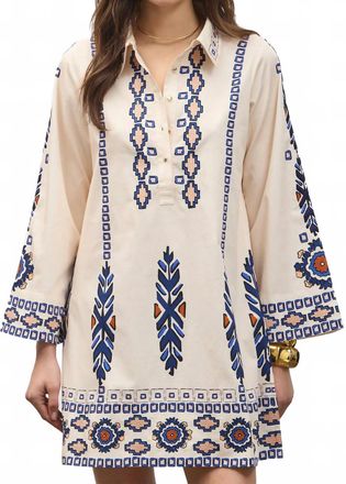 Figue Jamie Dress In Medallion Tapestry