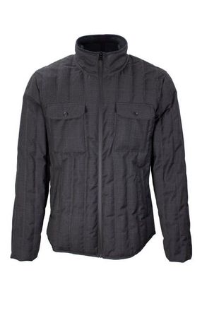 Lords of Harlech Claudio Merino Wool Down Fill Jacket in Charcoal at Nordstrom, Size Xx-Large