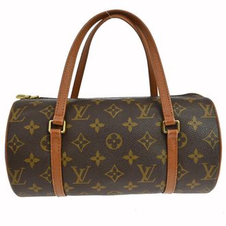 Louis Vuitton Papillon Handbag Monogram Canvas Brown Canvas Handbag (Pre-Owned)
