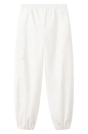 Mango Cotton Cargo Joggers in White at Nordstrom, Size X-Small