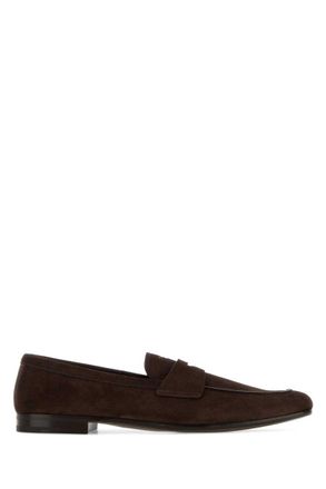 Tom Ford Dark Brown Suede Loafers