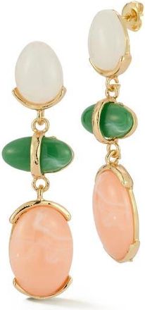 Sphera Milano Mixed CZ Drop Earrings in Gold at Nordstrom Rack
