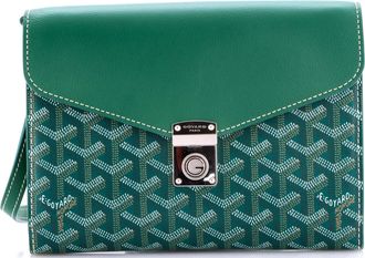 Goyard Chypre Wallet on Strap Coated Canvas with Leather
