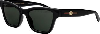 Gucci Retro Stijl Zonnebril Gg 1982S - Dames - Zonnebrillen - Zwart - 53 MM - Accessoires