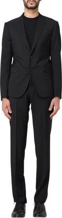 Emporio Armani Single Breasted Suits, male, Black, XL, Sophisticated Suit Set for Formal Wear