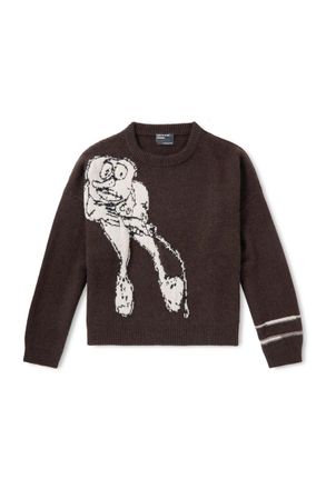 Enfants Riches Deprimes Jean D. Cashmere-Jacquard Sweater