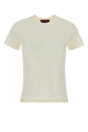 Gucci White Cotton T Shirt