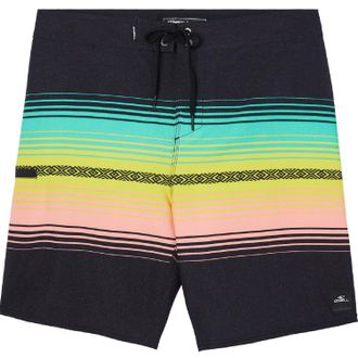 O'Neill Mens Hyperfreak Heat Stripe Line 19 Board Shorts Black 34