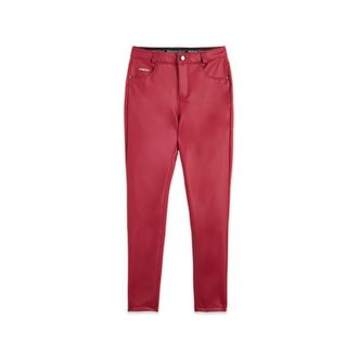 Freddy Pantaloni skinny in similpelle con logo ricamato