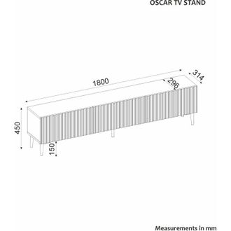 Asir Group LLC Mobili TV, tavolo TV, credenza bassa Stand Travertine