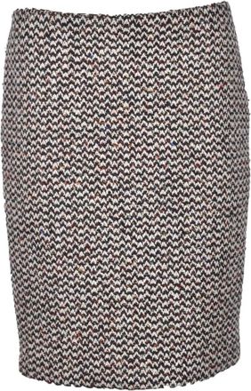 Miu Miu gonna - Dames - Korte rokken - Bruin - M - Wol - Rokken