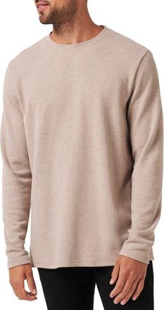 Travis Mathew Cloud Waffle Crewneck Tee in Oxford Tan at Nordstrom, Size Xx-Large