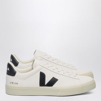 Veja Sneaker Campo in pelle bianca e nera