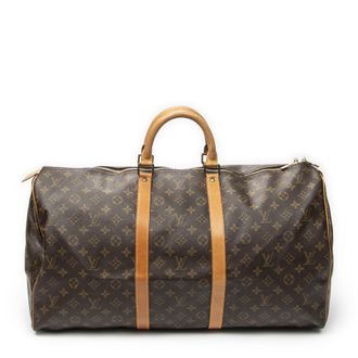 Louis Vuitton Pre-owned Womens Keepall 55 Travel Bag - Brown - One Size
