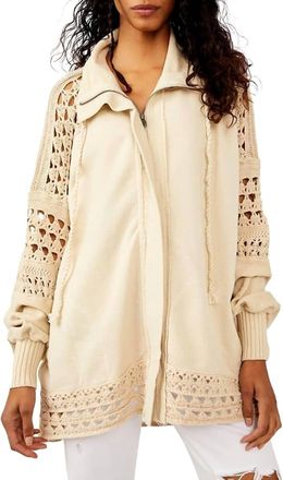 Free People Dune Bug Cardigan In White Swan