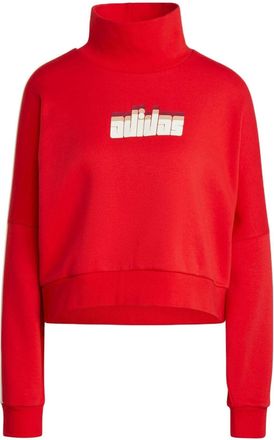 adidas (WMNS) adidas Ski Chic Sweatshirt Asia Sizing Red IA3931