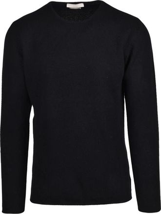 Daniele Fiesoli Pullover met ronde hals - Heren - Ronde hals truien - Zwart - L - Kasjmier - Truien & Vesten