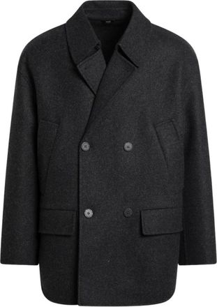 Fendi Caban Jas - Heren - Mantel - Grijs - M - Wol - Jassen