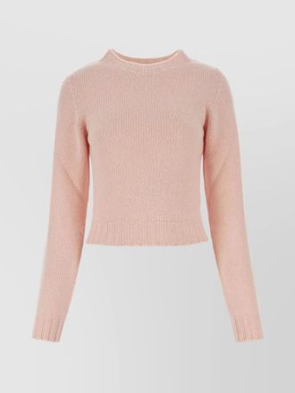 Palm Angels wool blend ribbed crew neck sweater