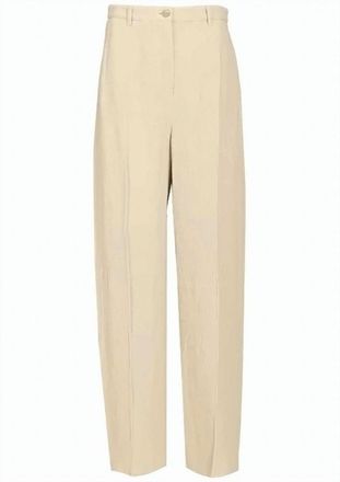 Emporio Armani Tailored Pleated Button Zip Fitted Trousers