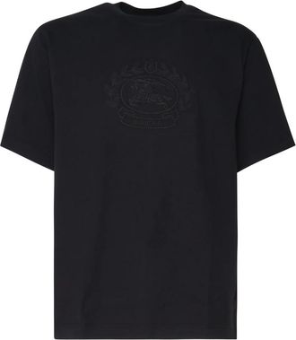 Burberry Zwart Katoenen T-shirt - Heren - T-shirts - Zwart - XS - Katoen - Tops