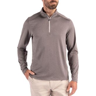 Cutter & Buck Coastline Epic Comfort Half Zip Performance Pullover in Elemental Grey at Nordstrom, Size Xxx-Large