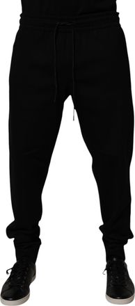Dolce & Gabbana Black Cotton Blend Jogger SweatMens Mens Pants