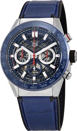 Tag Heuer Pre-owned Tag Heuer Chronograph Automatic Blue Dial Mens Watch CBG2A11.FC6460