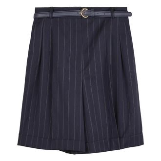 Max Mara Pantalone corto A - female - Max Mara - Casual Shorts - Blue - 2XS - Shorts
