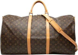 Louis Vuitton Pre-owned Weekend Bags, female, Brown, Size: ONE SIZE Pre-owned Keepall Bandouliere 60