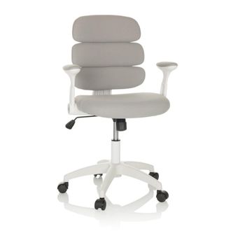 hjh OFFICE Silla giratoria para ni&ntilde;os tela gris