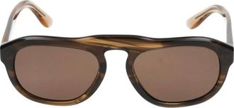 Giorgio Armani Sunglasses, male, Brown, 52 MM, Striped Brown Sunglasses