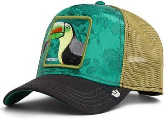 Goorin Brothers Belize Toucan Patch Snapback Trucker Hat in Void at Nordstrom