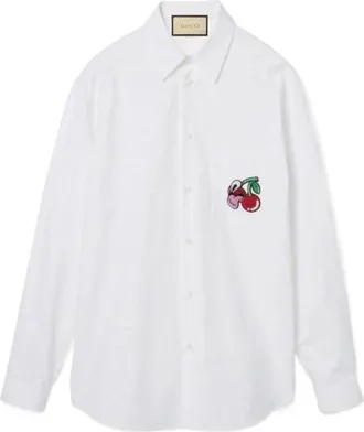 Gucci Maxi GG Oxford Cotton Shirt White 782498-ZAQH1-9692
