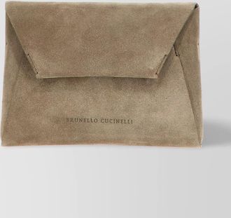 Brunello Cucinelli na leather clutch bag