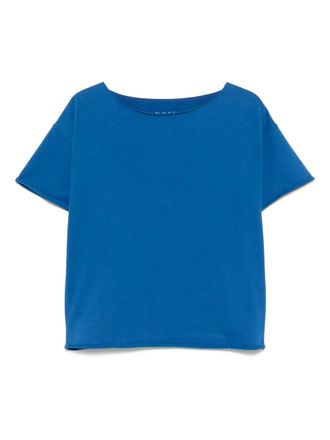 Juvia cotton-blend t-shirt - women - Polyester/Cotton - L - Blue