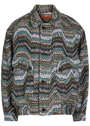 Missoni Zigzag Metallic-knit Jacket - Multicoloured - 42 (UK10 / S)