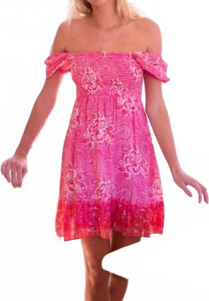 Bell Thea Mini Dress In Fuchsia Print