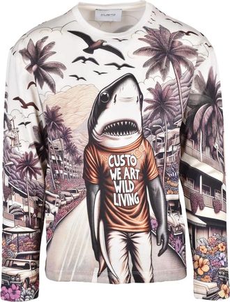 Custo Barcelona White Cotton T-shirt