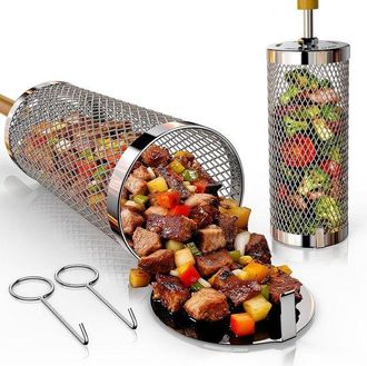 OEM Cesta Para Parrilla Bbq (juego De 1) - Accesorios Para Barbacoa - Utensilios Para Barbacoa - 20 Cm - Perfecto Como Regalo